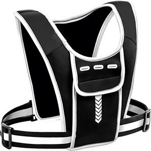 Sublimation Athletic Reflective Running Vest Phone Holder Bag <b>Backpack</b> Sports Training Fitness Mens <b>Women</b> Hydration Chest Bag - Product Image 6