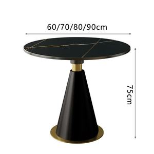 Mesa de <span class=keywords><strong>Centro</strong></span> Moderna de Lujo con Superficie de Roca para Sala de Estar, Muebles para Hotel, Casa de Huéspedes, Salón de Belleza, Cafetería, <span class=keywords><strong>Centro</strong></span> de Recepción - Product Image 6