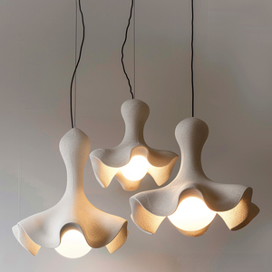 <b>Modern</b> Black White Wave Pendant <b>Light</b> Plastic <b>LED</b> Warm White 3500K Suspended <b>Ceiling</b> Lamp Large Size Living Room Use - Product Image 5