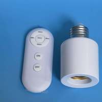 Adaptador de Portalámparas E27 de Alta Calidad con Control Remoto, Interruptores y Temporizadores