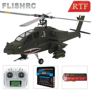 FLISHRC Roban AH-64 Apache 500 Helicóptero a escala de tamaño Cuatro Palas de rotor GPS con control de vuelo L7 RTF - Product Image 2