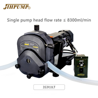 JIHPUMP 110v 220v 230v Pompe péristaltique 353Yx/JLT Yz35 10L/min Vitesse de dosage de liquide Pompe rotative pour le traitement des eaux usées