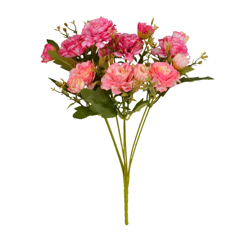 Bouquets de Fausse Rose pour Décoration de Mariage Artificielle, Hortensia et Pivoine en Soie, pour Décoration de Mariage