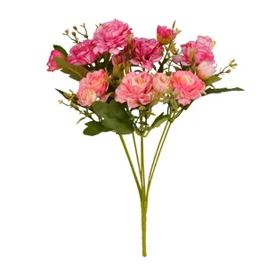 Bouquets <span class=keywords><strong>de</strong></span> Fausse Rose pour Décoration <span class=keywords><strong>de</strong></span> Mariage Artificielle, <span class=keywords><strong>Hortensia</strong></span> et <span class=keywords><strong>Pivoine</strong></span> en Soie, pour Décoration <span class=keywords><strong>de</strong></span> Mariage - Product Image 3