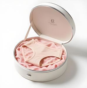 Caja de Regalo Circular de Cartón Duro de Alta Gama para Conjuntos de Ropa Interior, Caja de Regalo Sexy Personalizada, Ideal para que las Novias Regalen - Product Image 2