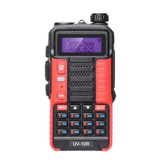 Baofeng UV-10R Dual Band 10W High Power Handheld UHF VHF Transceiver Black Outdoor IPX7 English Baofeng Walkie Talkie 2 Pieces