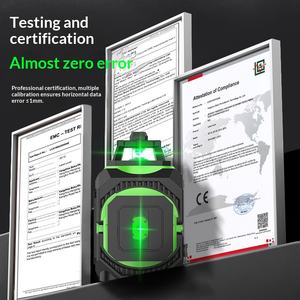 Nivel Láser Infrarrojo de Alta Precisión Bocha FQT-5 de 5 Líneas, Montado en Pared, con Luz Verde y Nivelación Automática - Product Image 3