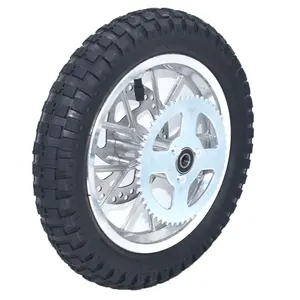 Pocket <span class=keywords><strong>Bike</strong></span> Mini Moto a Gas Scooter anteriore posteriore cerchio cuscinetto disco rotore pignone per pneumatico 12.5x2.75 camera d'aria 12 1/2*2.75 - Product Image 2