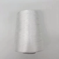Hilo de Coser de Poliéster 100% de Alta Calidad y Tenacidad, 1 kg/rollo, Hilo para Bordar, Hilo para Puntada Invisible, 75D/2, Color Blanco Teñido