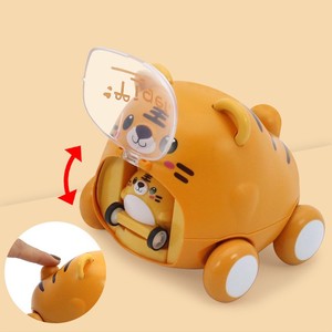 Coches de juguete de catapulta para niños y niñas de 2 a 3 años, coches alimentados por fricción para niños pequeños, coche de empuje y viaje, juguetes de animales de dibujos animados, regalo - Product Image 6