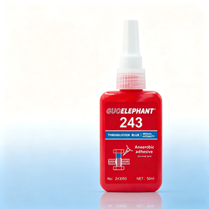 กาวล็อคเกลียว JXY GUOLEPHANT 243 270/etc  ชนิดแรงยึดปานกลาง  กาวแอนแอโรบิก ประสิทธิภาพดี ขนาด 250 มล. 50 มล. 10 มล. ผลิตในประเทศจีน - Product Image 1