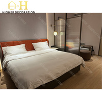 Ensembles de meubles de chambre à coucher sur mesure avec miroir, meubles en bois pour chambre à coucher, design classique de meubles de chambre à coucher d'hôtel