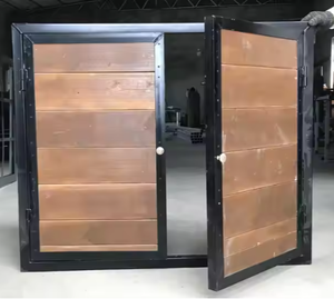 金属框架，木质内饰，经久耐用，非常适合稳定通风和查看耐候马棚窗户 - Product Image 2