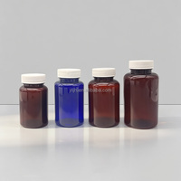 Bouteilles de médicaments en plastique PET de couleur personnalisée avec bouchon à vis, flacons pour compléments vitaminiques, petits flacons pour pilules avec impression sérigraphique
