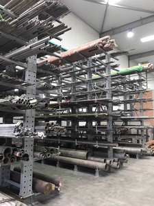 Estantería voladiza de madera para Lumberyard con diseño accesible de montacargas - Product Image 2