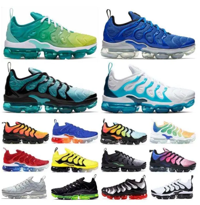 شحن مجاني بنظام Drop shipping أحذية رياضية رجالية للجري والرياضة مزودة بوسادة هوائية أحذية رياضية رجالية Tn Plus مع صندوق أحذية Tn Plus للمشي