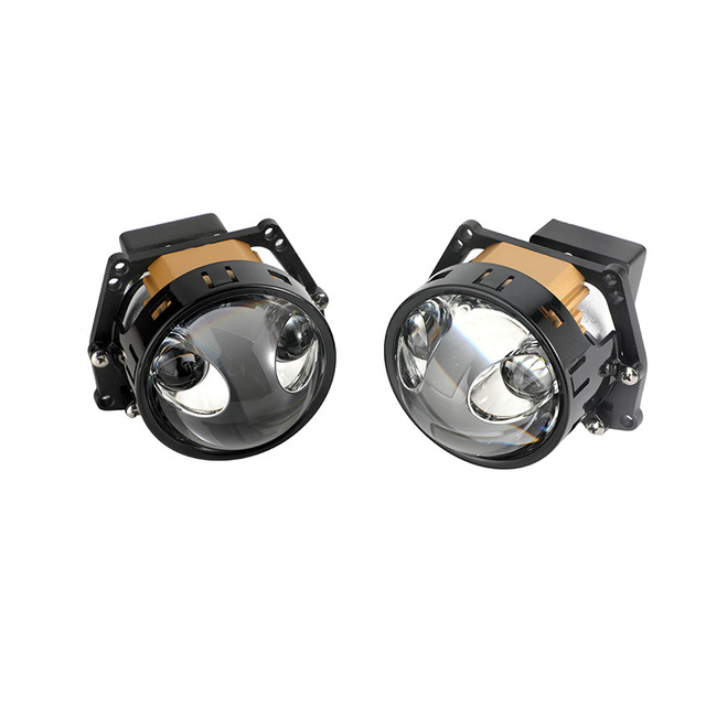 150W High Power Car LED Headlight 3.0 Inch Bi LED Projector Lens Light for Auto LED Bulbs 6000K White Light H7 H4 LED Headlight