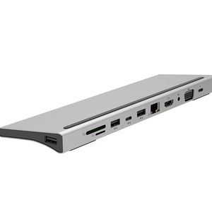 Latest Design 11 in 1 USB C Hub Triple Display with 4K HDMI-Compatible VGA Ethernet USB C <strong>Dock</strong> <strong>Station</strong> for <strong>Laptop</strong> - Product Image 2