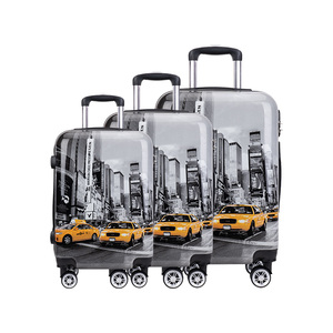 Men's Fashionable High Quality 210D Dacron Travel <strong>Suitcases</strong> Large Spinner Wide Handle ABS PC <strong>Plastic</strong> PU Elegant Carton <strong>Suitcase</strong> - Product Image 2