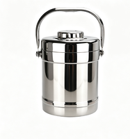Boîte à lunch en acier inoxydable cylindrique, étanche, écologique, design moderne, pour nouveau-nés et usage quotidien, en carton