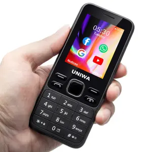 UNIWA K2401 MT6739 dört çekirdekli WIFI GPS tuş takımı cep telefonu desteği Whatsapp ve Youtube Kaios telefon 4G cep telefonu 2.4 inç ekran
