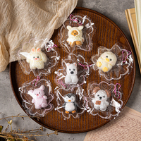 Mainan Squishy Mini Hewan Taba Penghilang Stres, Bahan TPR, Cetak Letterpress, Gantungan Kunci Kucing Jelly, Hadiah Souvenir Pesta