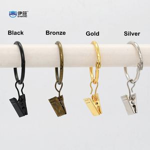 OEM Accept <b>Shower</b> Curtain Fixing Clip Drapery Curtain Rings Curtain <b>Hooks</b> With Clips - Product Image 1
