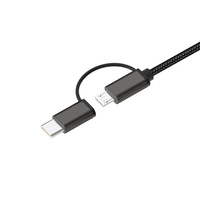 Cable USB 2 en 1 LD36 a HDTV de 2m con Audio Inalámbrico para Móviles Micro Tipo C, Laptops, TV, Proyectores y Monitores