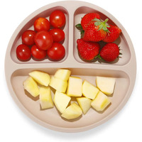 Ensemble d'alimentation pour bébé et tout-petit incassable et mignon en PLA, 3 pièces, écologique, réutilisable, antidérapant, avec certification CE