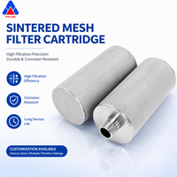 Produsen Huahang Filter Sinter Baja Tahan Karat 304, Filter Logam Berpori Tahan Lama, Kartrid Filter Sinter