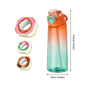 Bouteille d'eau en Tritan de 900 ml sans BPA, aromatisée aux fruits, pour le sport en extérieur, avec capsules de parfum – Vente en gros - Product Image 4