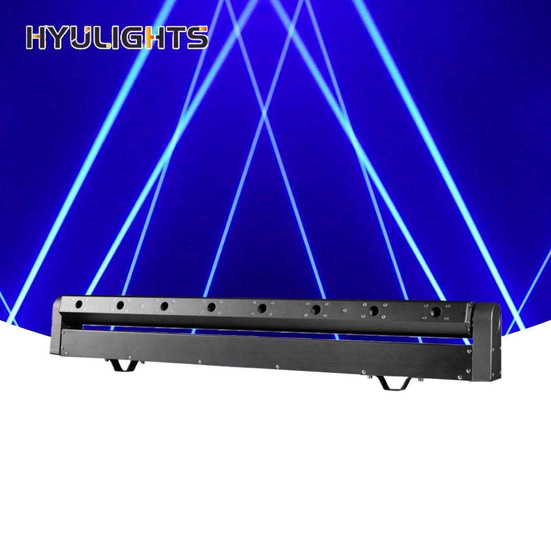 120W 8 Eye RGB Beam Laser Bar Moving Head Light DMX512 Control Lights for DJ Club Stage Wedding Party Live Performance