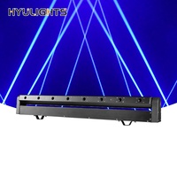 Barra de Luces Láser RGB de 120W con 8 Ojos, Cabezal Móvil, Control DMX512, Luces para DJ, Club, Escenario, Boda, Fiesta, Actuación en Vivo