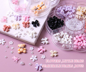 Decoraciones Populares de Cristal Plano 3D para Uñas, Forma de Estrella, Estilo Moderno, Materiales de Resina Acrílica, Empaquetado en Caja para Arte de Uñas - Product Image 3