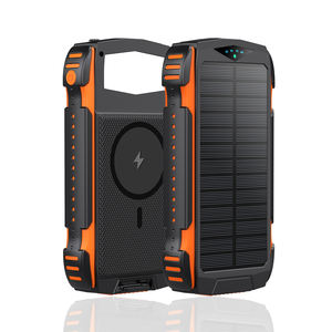 แบตเตอรี่สำรองพลังงานแสงอาทิตย์ 20000mAh กันน้ำ <span class=keywords><strong>ชาร์จ</strong></span>ไร้สายได้ พร้อมไฟฉาย LED สำหรับการตั้งแคมป์และการผจญภัยกลางแจ้ง - Product Image 5