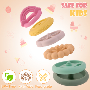Nouveauté : Ensemble de jouets éducatifs pour bébés et tout-petits, empileurs en silicone pour la reconnaissance des couleurs, blocs de construction numériques - Product Image 3