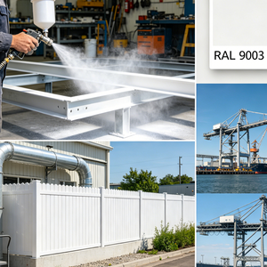 Pintura en Polvo de Poliéster Termoestable <span class=keywords><strong>Blanco</strong></span> Puro RAL9003 RAL9016, Ecológica, para Muebles de Barco, Aplicación Electrostática - Product Image 6