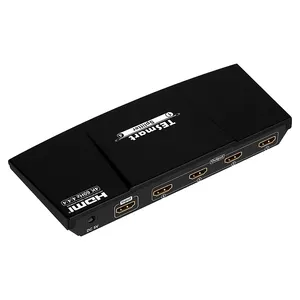 4พอร์ต HDMI Splitter 4K 60HZ สนับสนุนการจัดการ EDID สมาร์ท