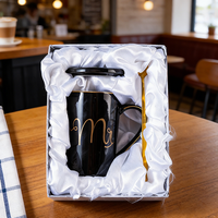 Creatieve Europese stijl marmerpatroon keramische mok moderne bruiloft cadeau paar koffiemok set met bedrukt logo voor feesten
