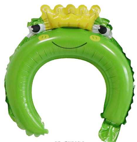 Toy aluminum film hair hoop balloon Push gift head buckle hair accessories balloon cartoon animal head hoop balloon