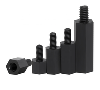 Entretoises hexagonales en nylon à une extrémité, colonnes de support d'isolation en plastique M2 M2.5 M3 M4 M5