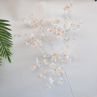 Fleurs artificielles réalistes en soie jaunes, type cerisier dansant, pour mariage, rentrée scolaire, Noël, remise de diplôme
