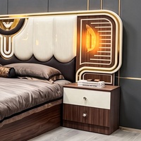 Ensemble de chambre à coucher complet de style royal turc classique, lit king size, chambre principale, cadre en bois, meubles de chambre à coucher modernes de luxe à prix abordable