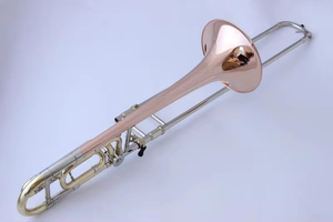 <span class=keywords><strong>Trombone</strong></span> Ténor Transposition B-flat F-key pour Approvisionnement Transfrontalier, Tonalité BB, Matériau Bronze Phosphoreux, Tube de Transposition en Cuivre <span class=keywords><strong>Blanc</strong></span> - Product Image 4