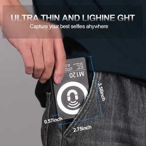 Lampe à selfie rechargeable en plastique avec 72 LED, clip pour téléphone, 3 modes d'éclairage, température de couleur réglable, capacité de 1500 mAh, <span class=keywords><strong>Tiktok</strong></span> - Product Image 6