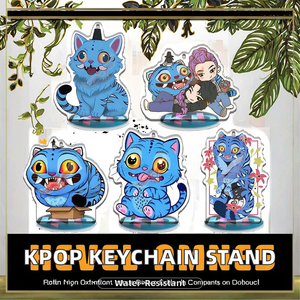 พวงกุญแจอะคริลิคเรืองแสง KPOP วงเกาหลี (G)I-DLE <span class=keywords><strong>Stray</strong></span> <span class=keywords><strong>Kids</strong></span> ITZY การ์ตูนอนิเมะ จี้ไฟแฟชั่น โปรโมชั่น - Product Image 6
