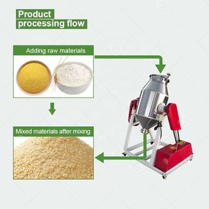 Tumble ROTARY Vacuum nhỏ 3D khô xử lý thực phẩm Cone công nghiệp máy xay sinh tố gốm bột Mixer cho lớp phủ - Product Image 5