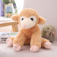 Chinois exportation de jouets en gros en peluche animaux jouets en peluche mouton réaliste oreiller jouets pour enfants cadeaux d'anniversaire