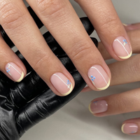 24 Uñas Acrílicas de Lujo Largas Reutilizables, Uñas Artificiales Largas Tipo Ataúd, Venta al por Mayor de Fábrica