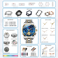 Montres à quartz pour couple OEM Wlisth 3623, lumineuses, bon marché, étanches, montres de mode pour homme et femme